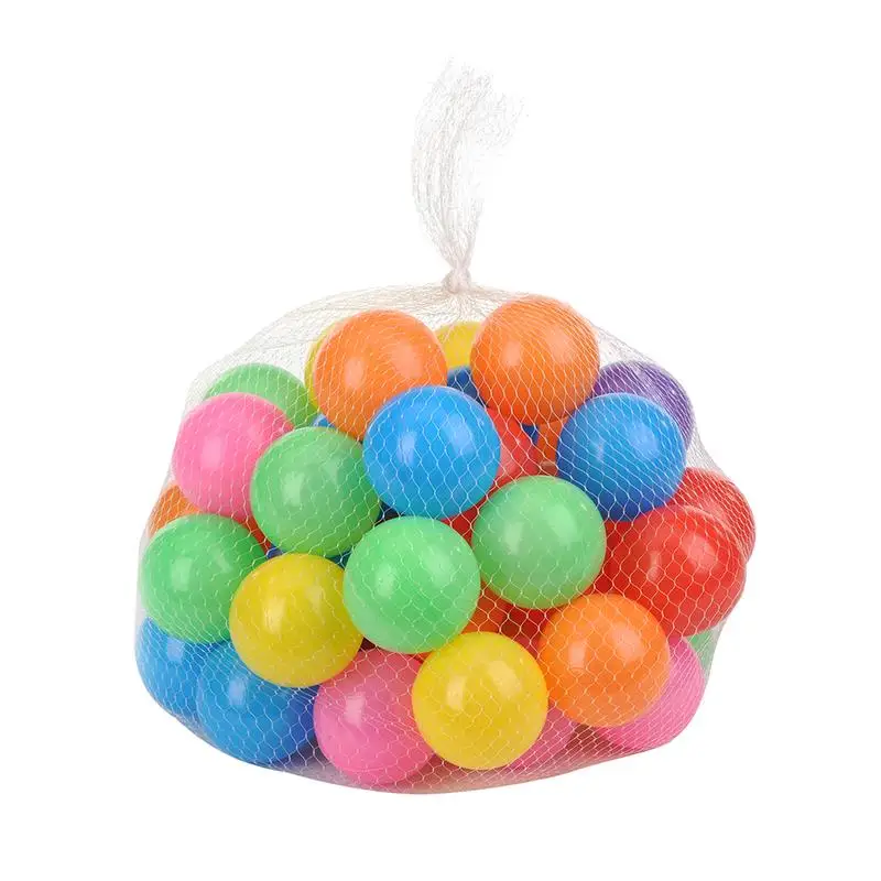 

100/50pcs 5.5cm Colorful Balls Water Pool Balls Soft Plastic Ocean Ball For Play Soft Stress Air Juggling Balls Sensory Baby Toy