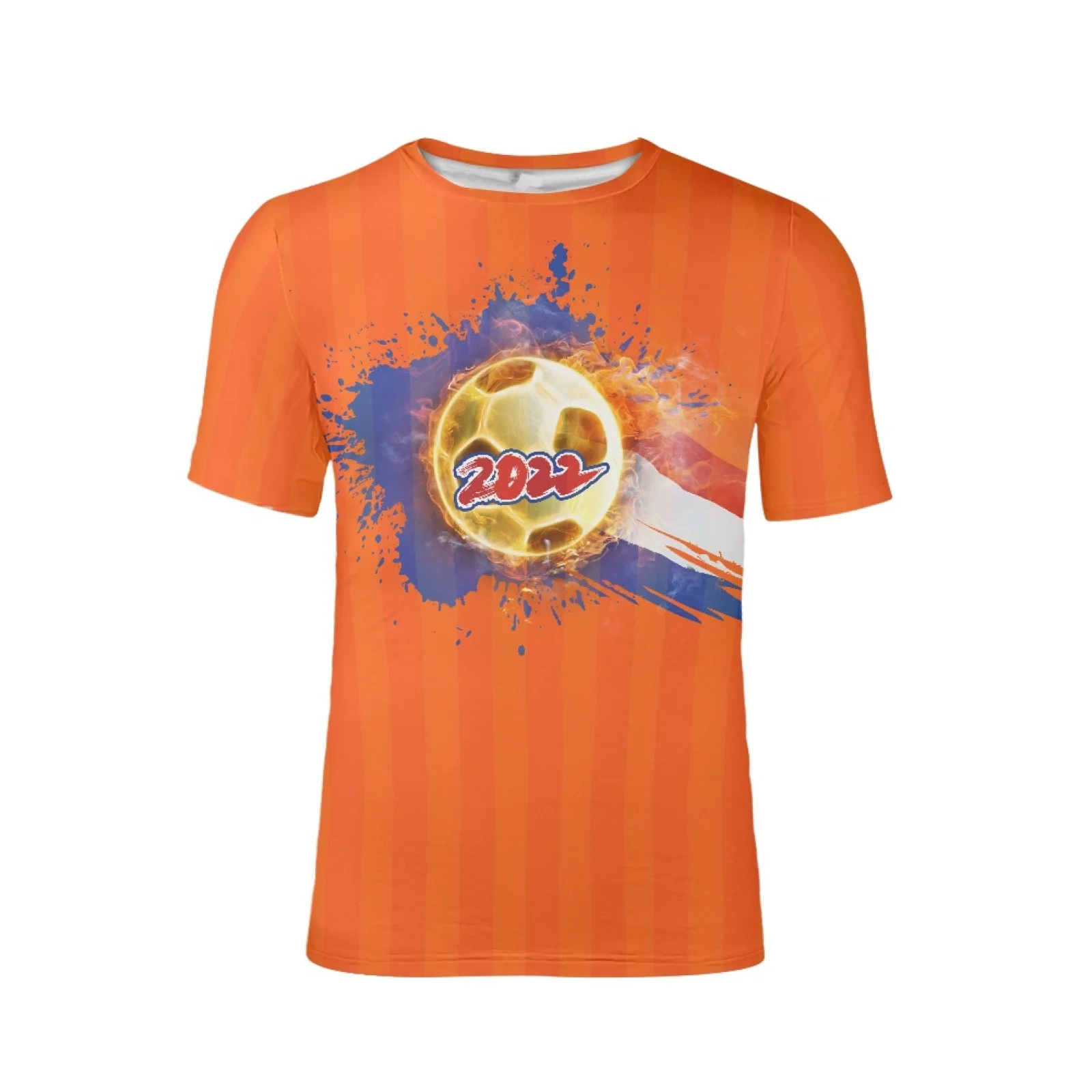 

Netherlands Football Soccer Game 2022 Prints T Shirt Mens Oversized Unisex T-shirts Tees Harajuku Male Tops Holiday Beach Party