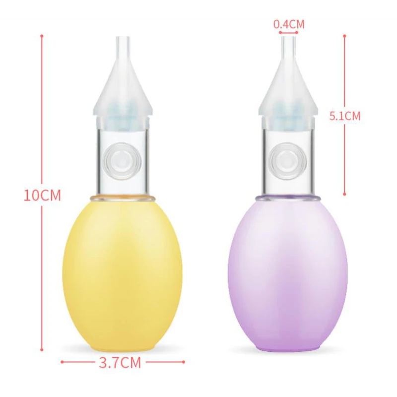 

New Born Baby Nasal Aspirator Children Silicone Safety Nose Cleaner Vacuum Suction New Baby Care Diagnostic-tool Vacuum Sucker