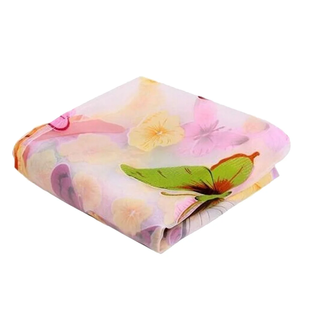 

Curtains, Voile Curtain Colorful Butterflies Window Door Treatment Drapes Rod Pocket for Bedroom Living Room Nursery