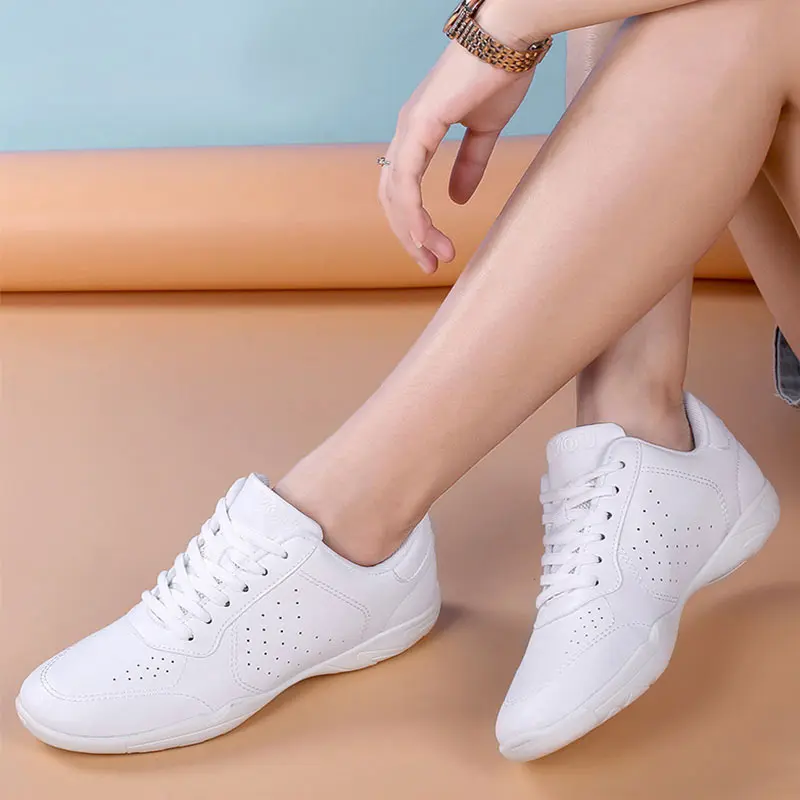 Aerobics Shoes Kids Dancing Sneakers Women Children Gym Competitive Fitness Sports Shoes Girls Jazz Modern Square Shoe Size28-44