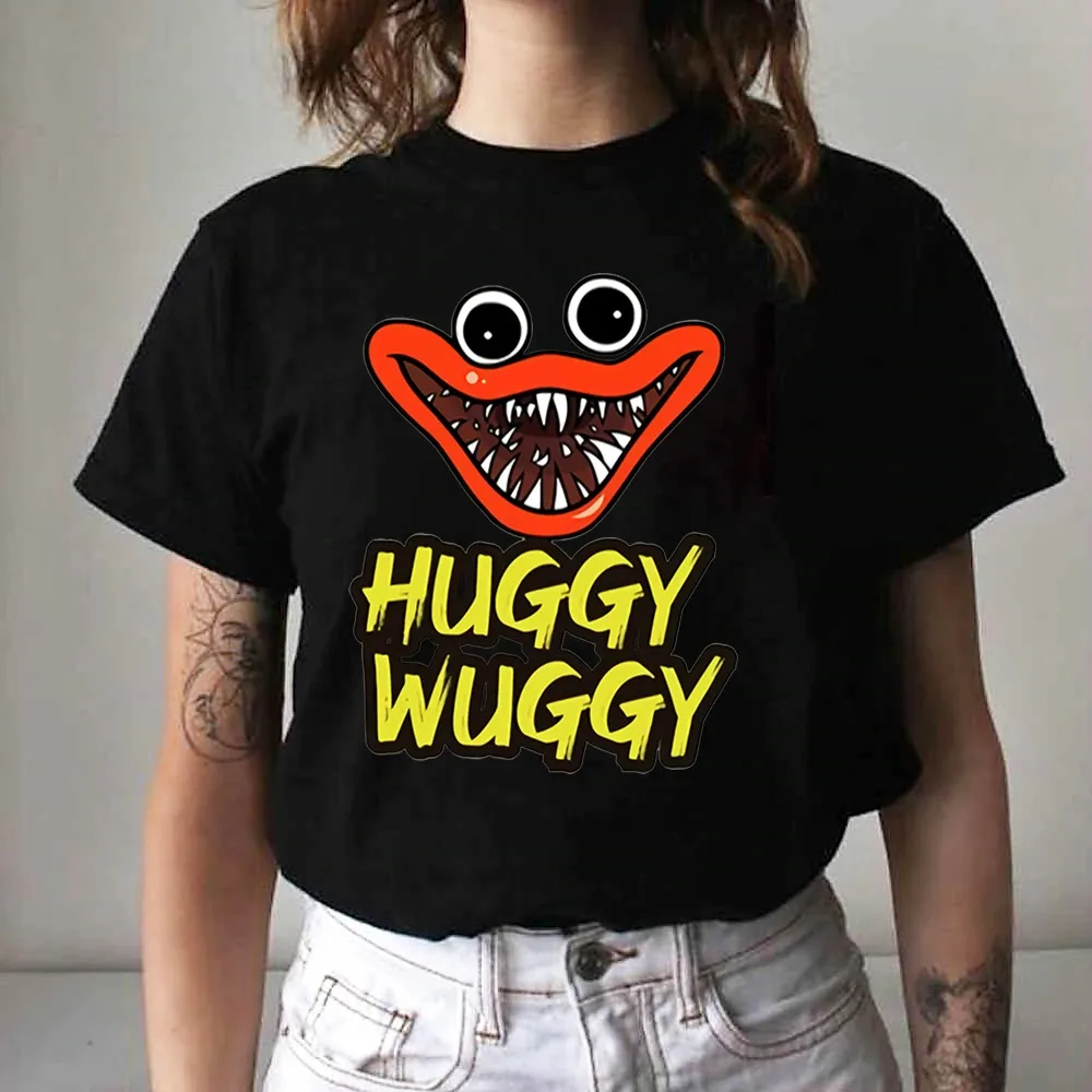 

Poppy Playtime Wuggy Huggy T Shirt Women Fashion Oversized T-Shirt Kids Hip Hop Top Women Tees Poppy Playtime Tshirt Tee New