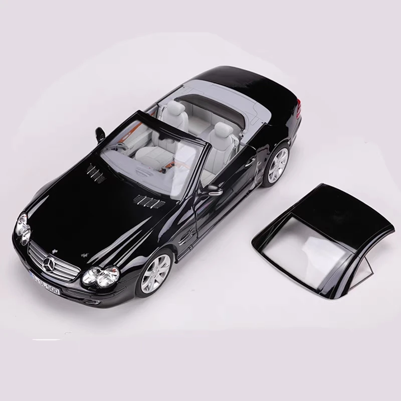 

NOREV 1/18 для Benz SL, открытая машина SL500 2003, литые модели автомобилей, детские игрушки, подарки, черный