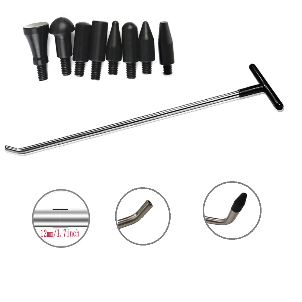 Набор стержней для ремонта вмятин со сменной головкой, инструменты для ремонта покраски и ремонта