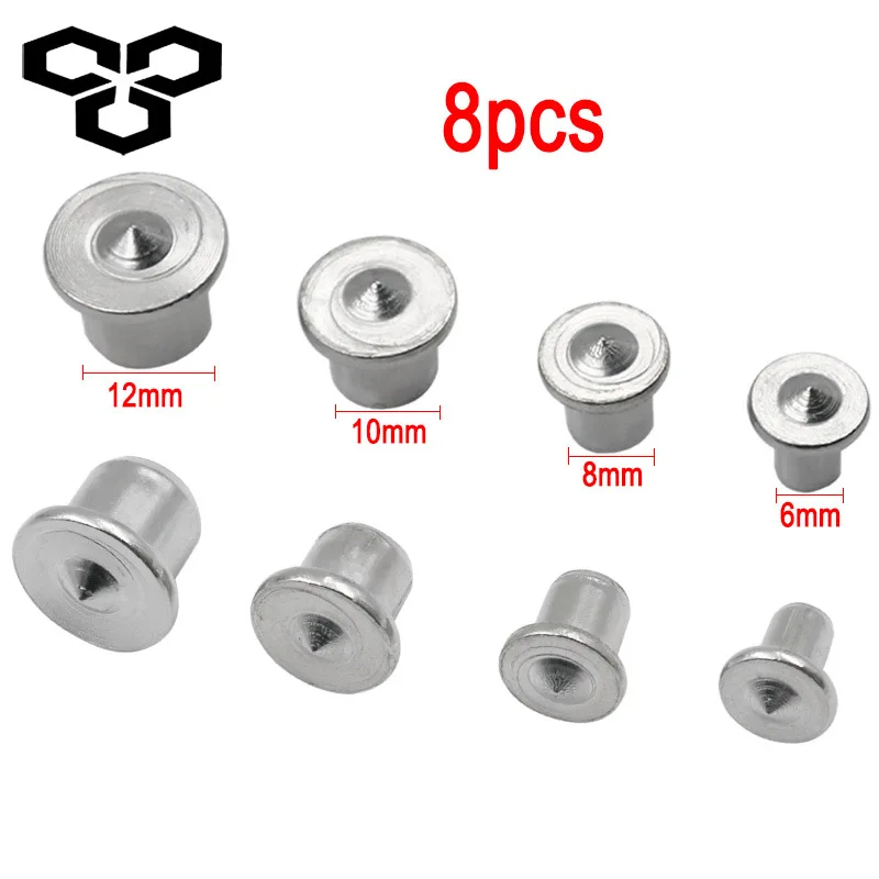 8Pcs/Set Dowel Drill Centre Points Pin Wood 6mm 8mm 10mm 13mm Dowel Tenon Center Set Woodworking Tools Tenon Center Set