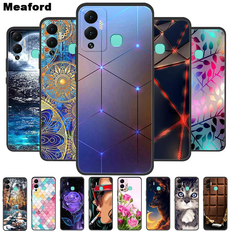 

For Infinix Hot 12 Play NFC Case X6816D Shockproof Silicone Soft TPU Phone Cover for Infinix hot12 play NFC Case Bumper Funda