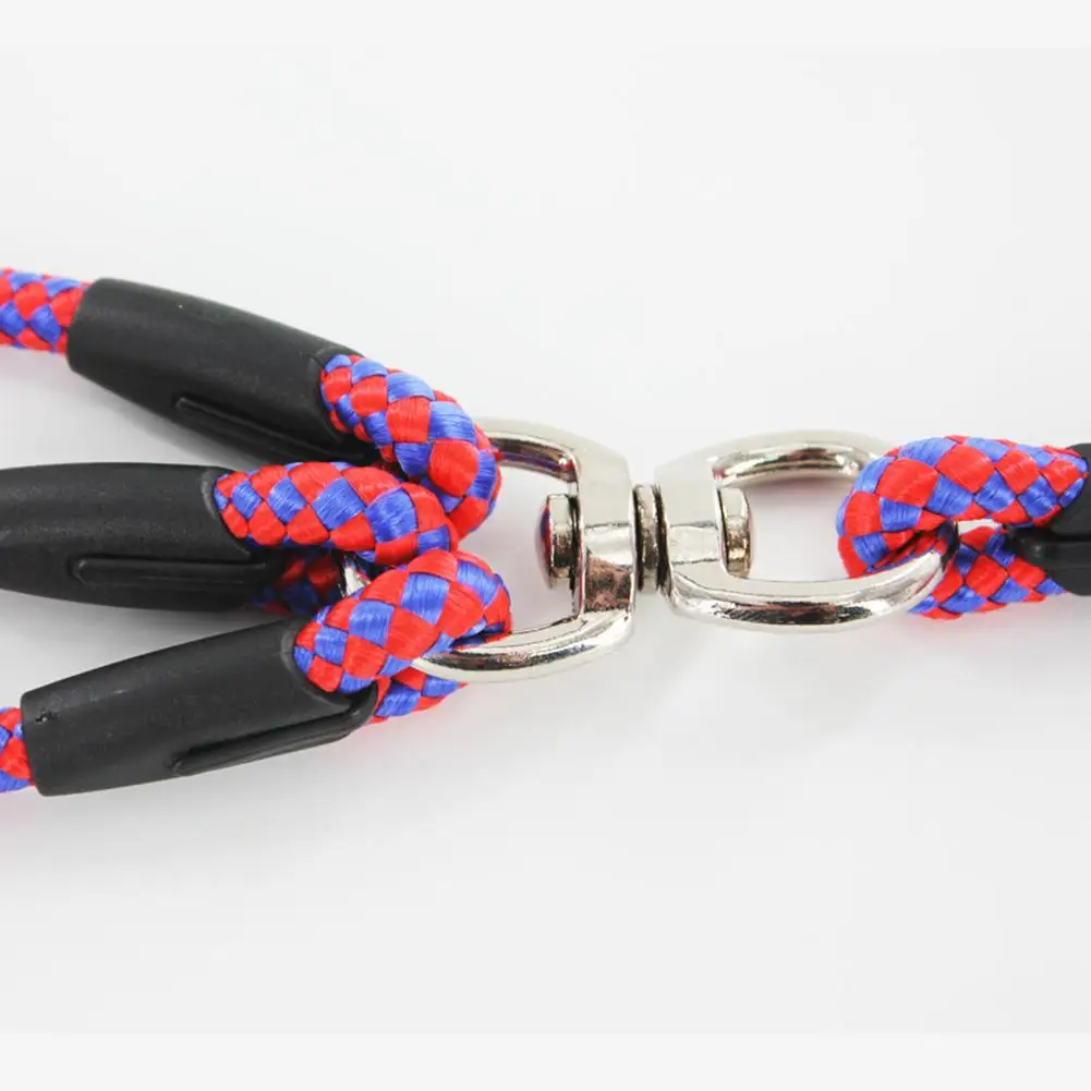 

3 Way Dog Leash 3-in-1 Couplers Nylon Pet Traction Rope With Ergonomic Handle For Outdoor Dog Walking