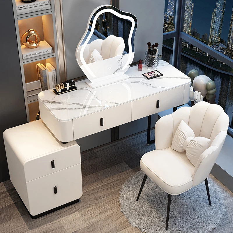 

White Cabinet Organizer Luxury Dressers Multifunction Bedroom Modern Stool Dressers Vanity Meuble De Chambre Bedroom Furniture