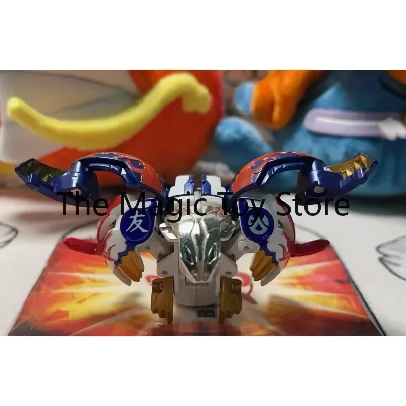Фото Оригинальные фигурки и коллекционные игрушки Bakugan Bakutech Friendship Warriors: Ген-единорог-дракон, Пылающий огненный дракон. №5