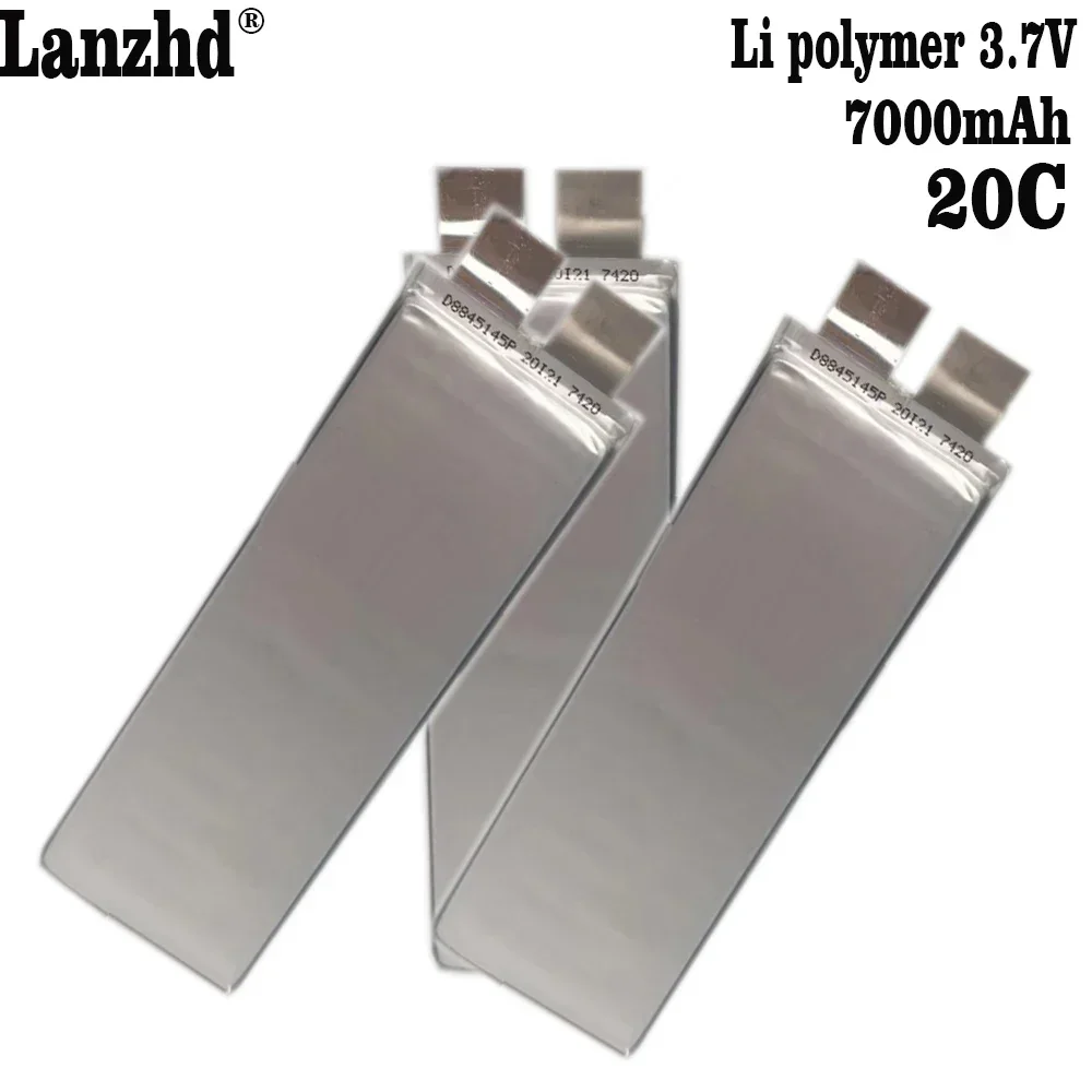Литий-полимерный аккумулятор 20C высокой емкости 3 7 в 7000 мАч 1-12 шт