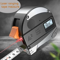 5m digital steel tape measure 40m laser ranging tape measure infrared retractable double sided metric electronic tape measure