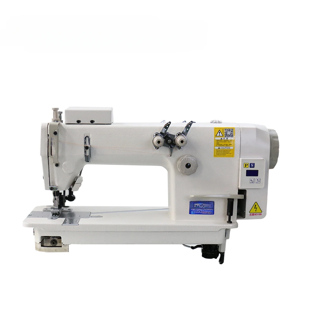 Лучшее качество швейная машина с двойной иглой промышленная HONKON со съемником для
