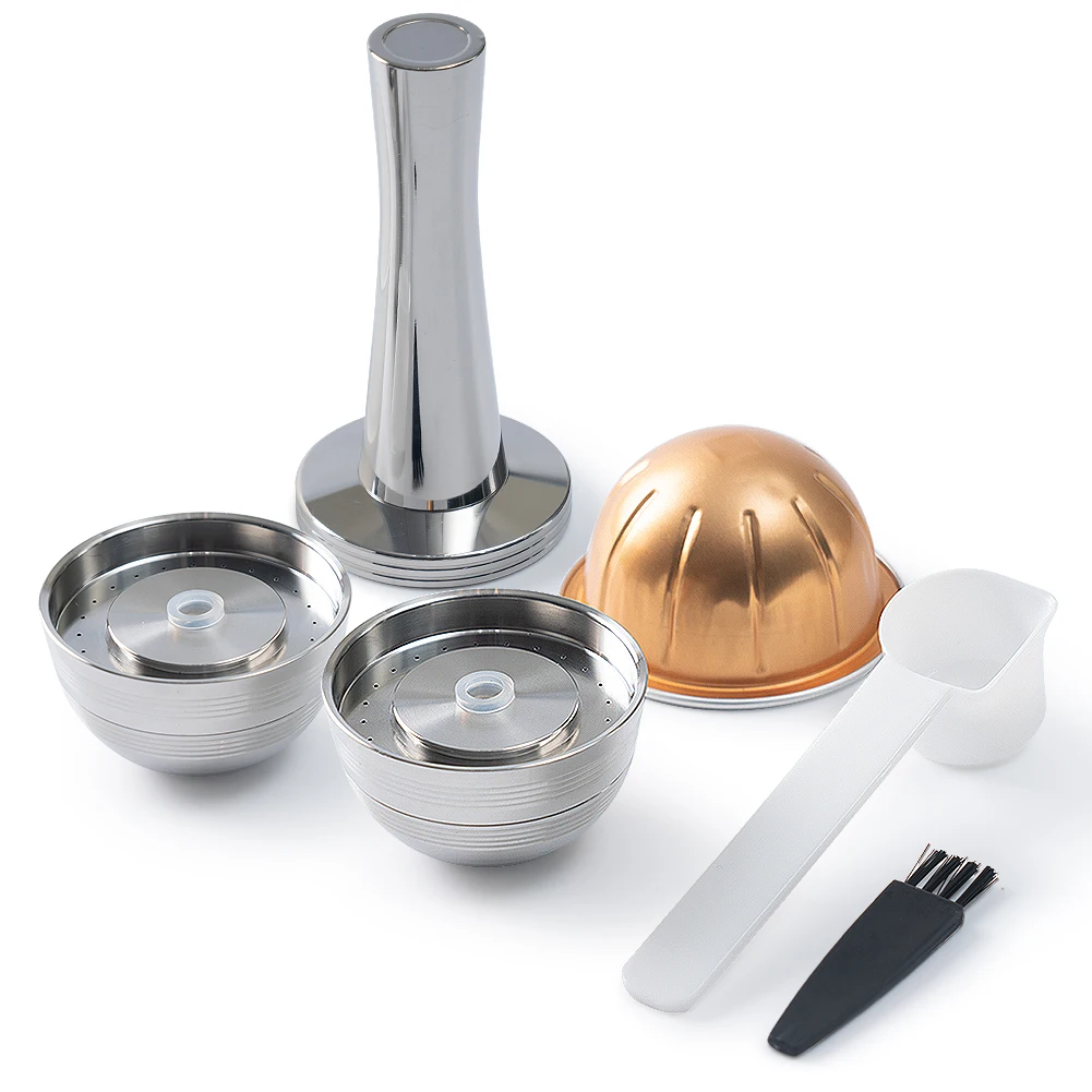 

Многоразовые капсулы iCafilas для Nespresso Vertuo Next из нержавеющей стали