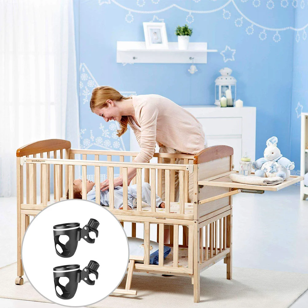 

2pcs Durable Baby Cart Bottle Holder Baby Trolley Bottle Rack for Outside Daily Use Drying rack