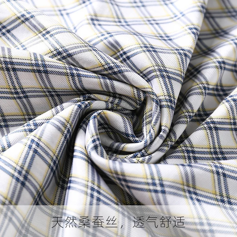 Flame Of Dream Summer Men's Silk  Comfortable Home Casual Pants Beach  Mulberry Silk Loose Shorts 21-69