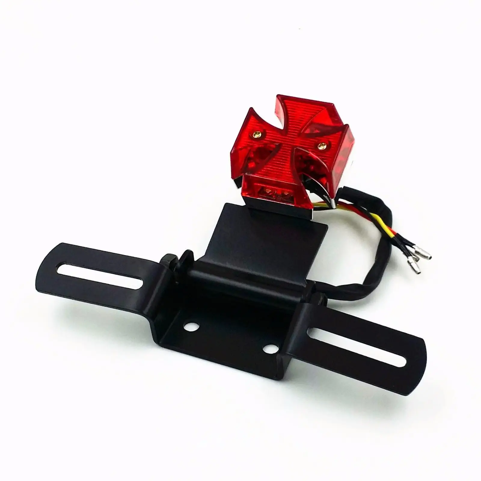 

Red Cross Brake Tail Light For Harley Honda Kawasaki Suzuki Yamaha Victory Cafe