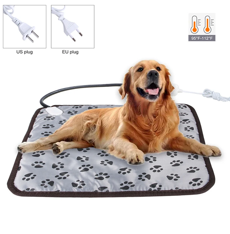 

Warm Dog Bed Mats Pet Electric Blanket Square Heating Pad for Dogs Cats Waterproof Nest Adjustable Temperature Dog Accessories