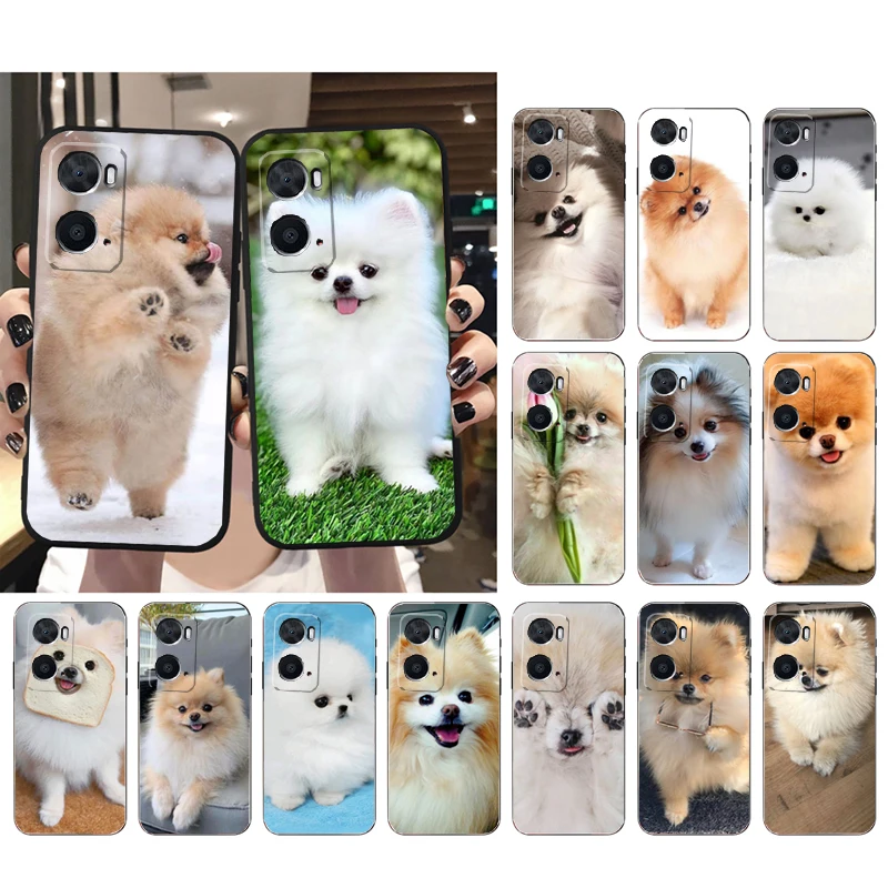 

Phone Case for OPPO A77 A57 A57S A78 A96 A91 A54 A74 A94 A73 A52 A53 A53S A15 A16 A17 Pomeranian Dog Case