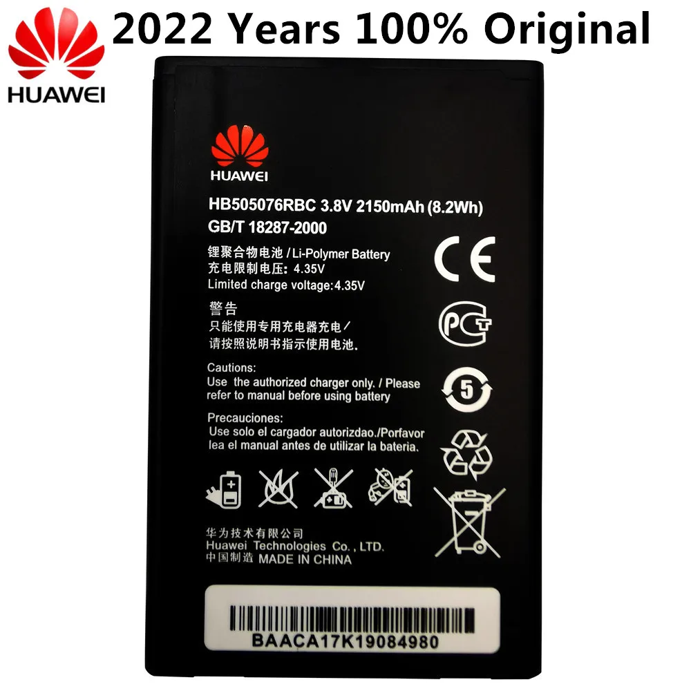 

3.8V 2150mAh HB505076RBC For Huawei Ascend G527 A199 C8815 G606 G610 G610-U20 G700 G710 G716 G610S/C/T Y600 Y600-U20 Battery