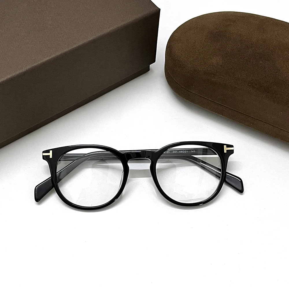

2022 Tom for Optical Eyeglasses Frames Forde Round Acetate Women Men Reading Myopia Prescription EyeGlasses With Original Case