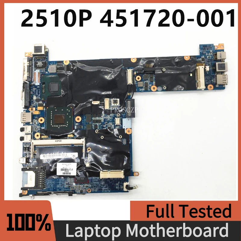 451720-001 451720-501 451720-601 материнская плата 2510P 2510 материнская плата для ноутбука с процессором U7600 GM965 для HP Compaq DDR2 100% полностью протестированная