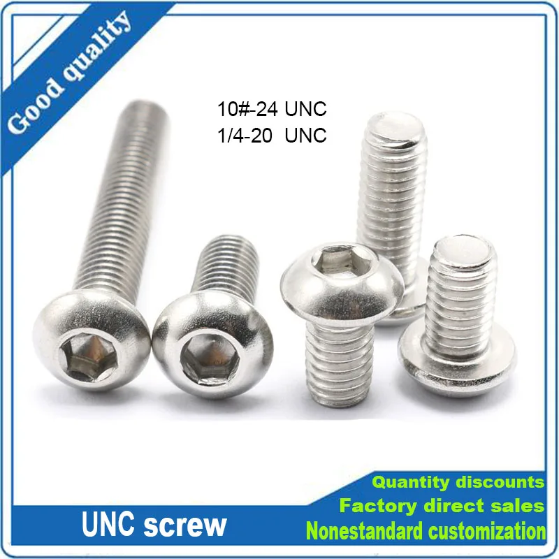

Болты ТINGGOO UNC 10 #-24 1/4-20 нержавеющая сталь