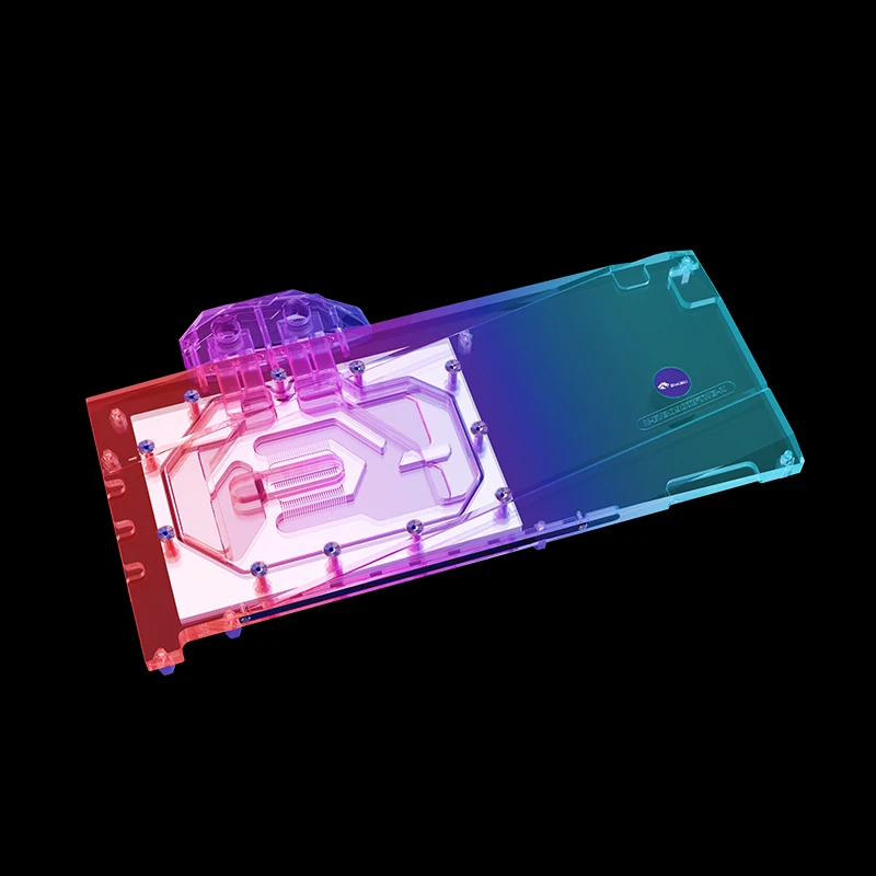 Фото Водяной охладитель Bykski подходит для блока видеокарты EVGA Geforce RTX 3090Ti FTW3, с задней пластиной, N-EV3090TIFTW3-X №5