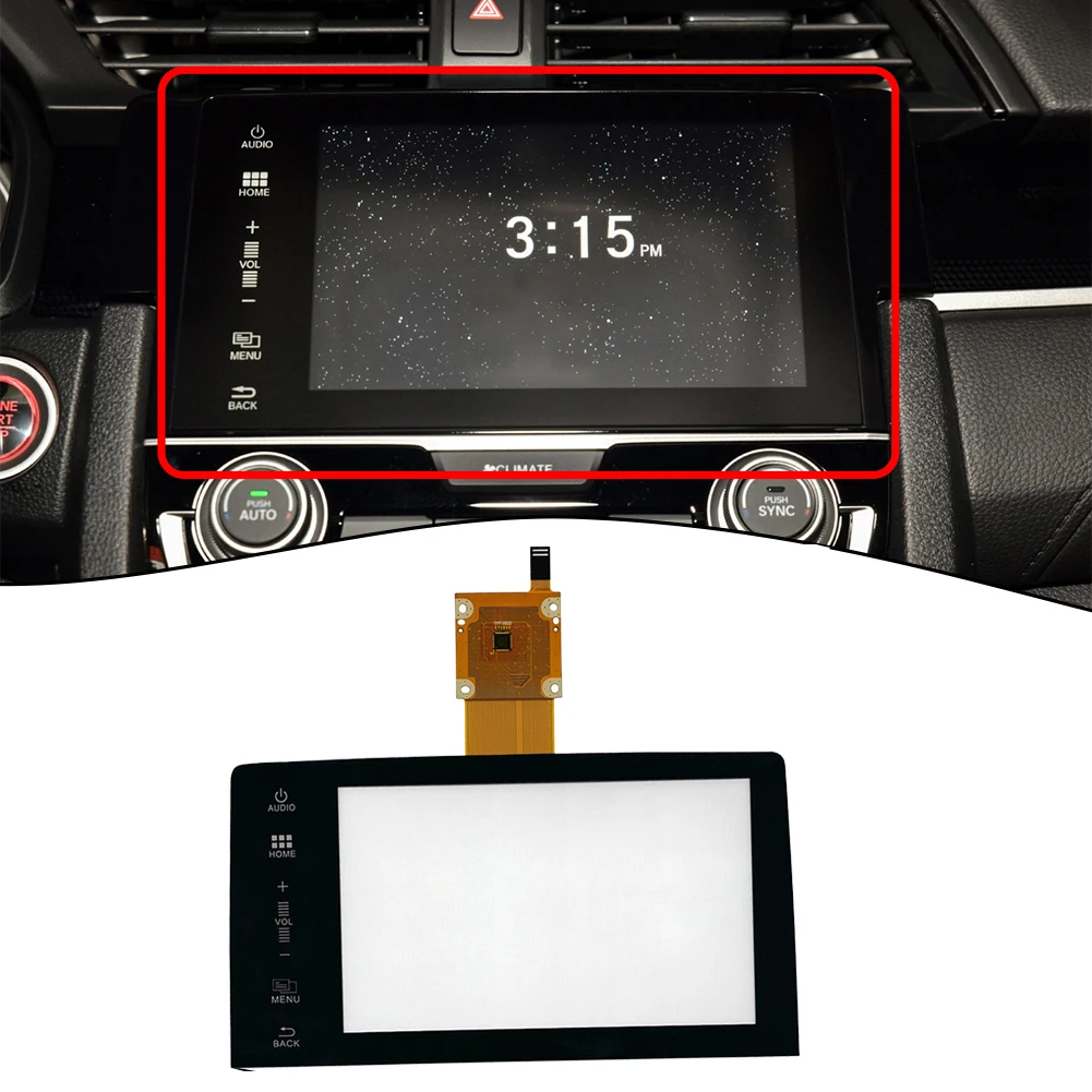 

7 Inch Car Touch Screen Digitizer For Honda Civic 2016-2019 10th Radio Navigation Handwriting Screen Touch Touch External Screen