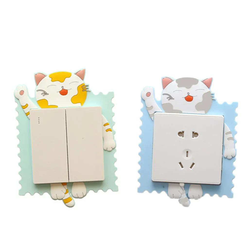 

Luminous Light Switch Wall Non-Stick Stickers Protective Cover Living Room Socket Decorative Stickers