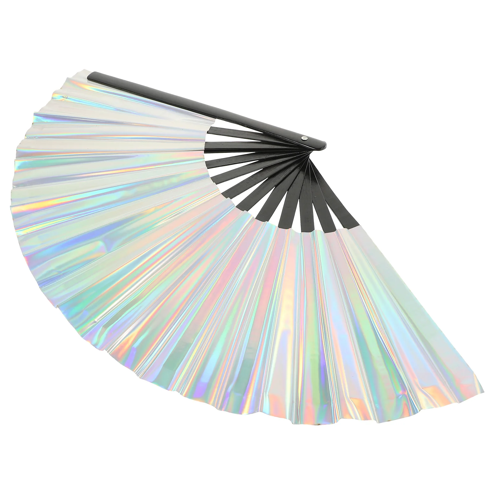 

Handheld Fan Folding Rave Fan Chinese Style Dancing Fan Large Performance Fan