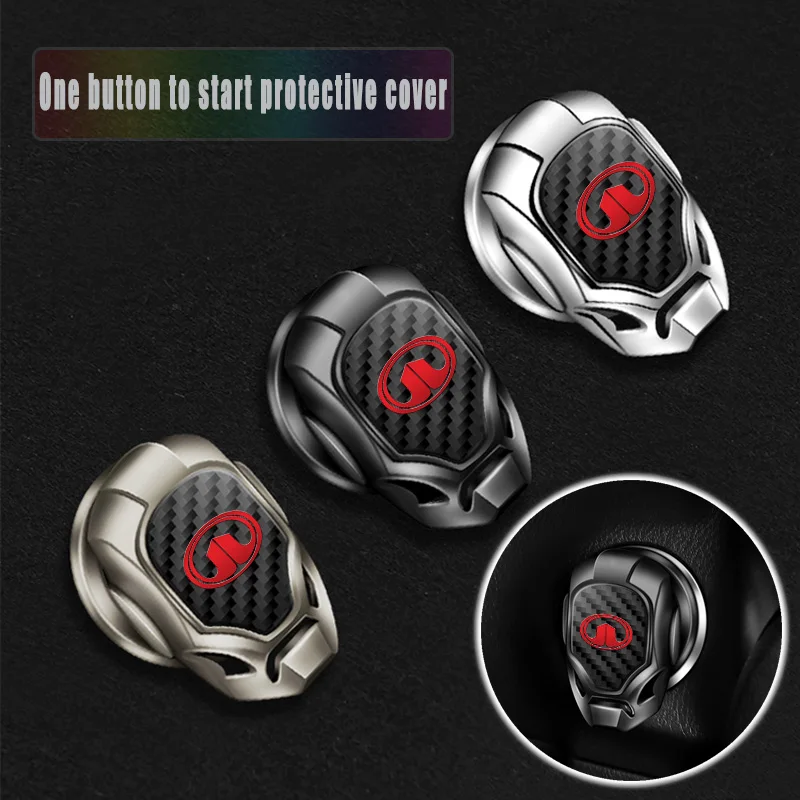 

Universal Car ONE-CLICK Start Stop Buttons Protective Cover for Great Wall Poer M4 Voleex C30 Pao Wingle 5 Haval H6 Accessories