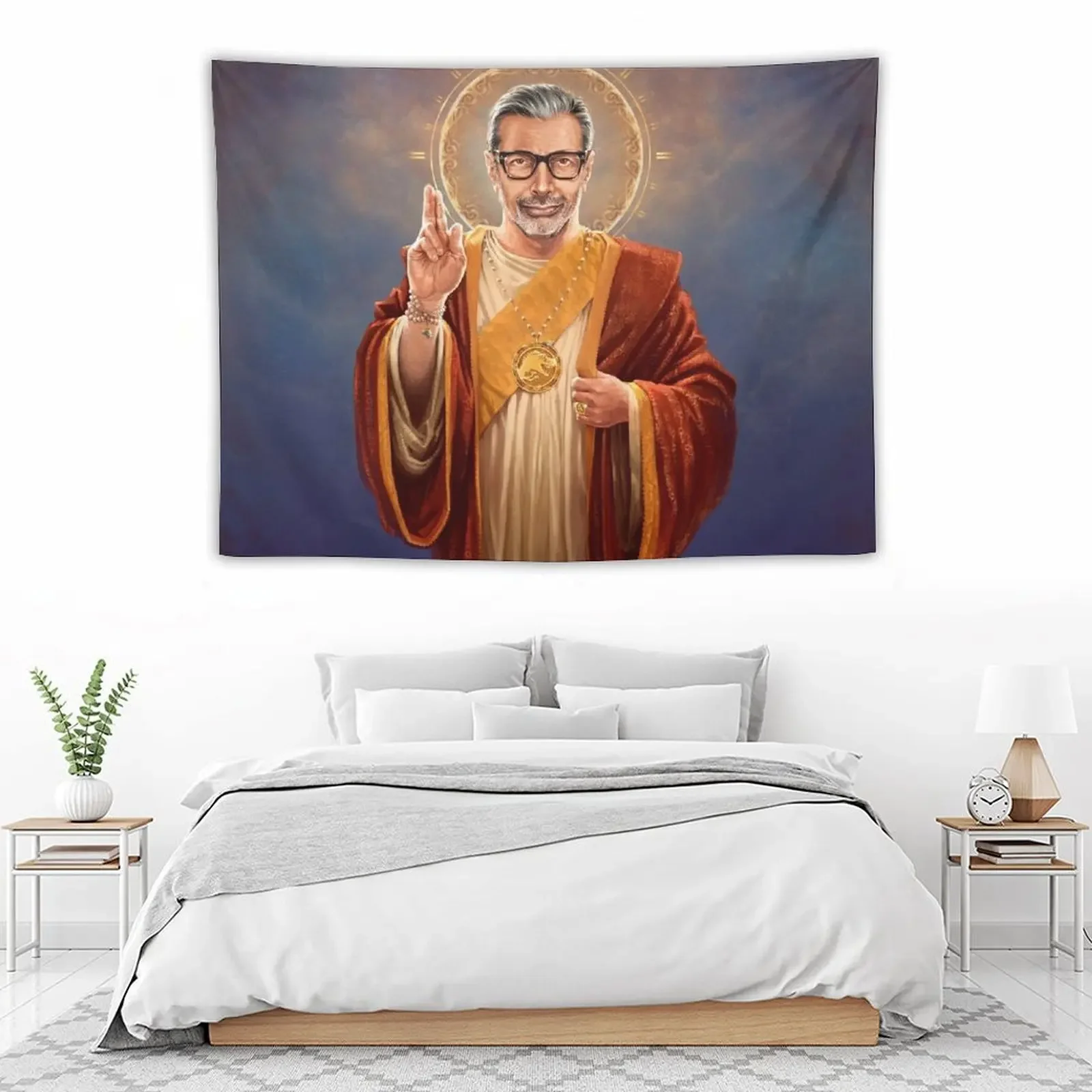 Saint Jeff of Goldblum - оригинальная религиозная живопись гобелен на заказ ковер стена для