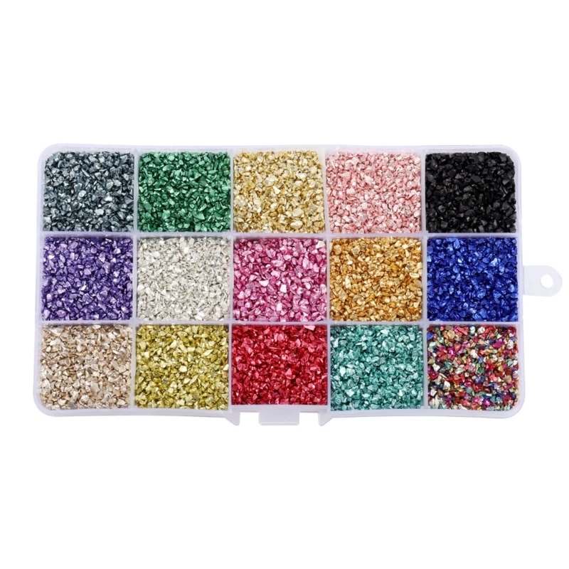 

Crystal UV Resin Mold Coaster Filler Chunky Glitter Irregular Glass Chips DIY Crafts Jewelry Making Filling Decorative