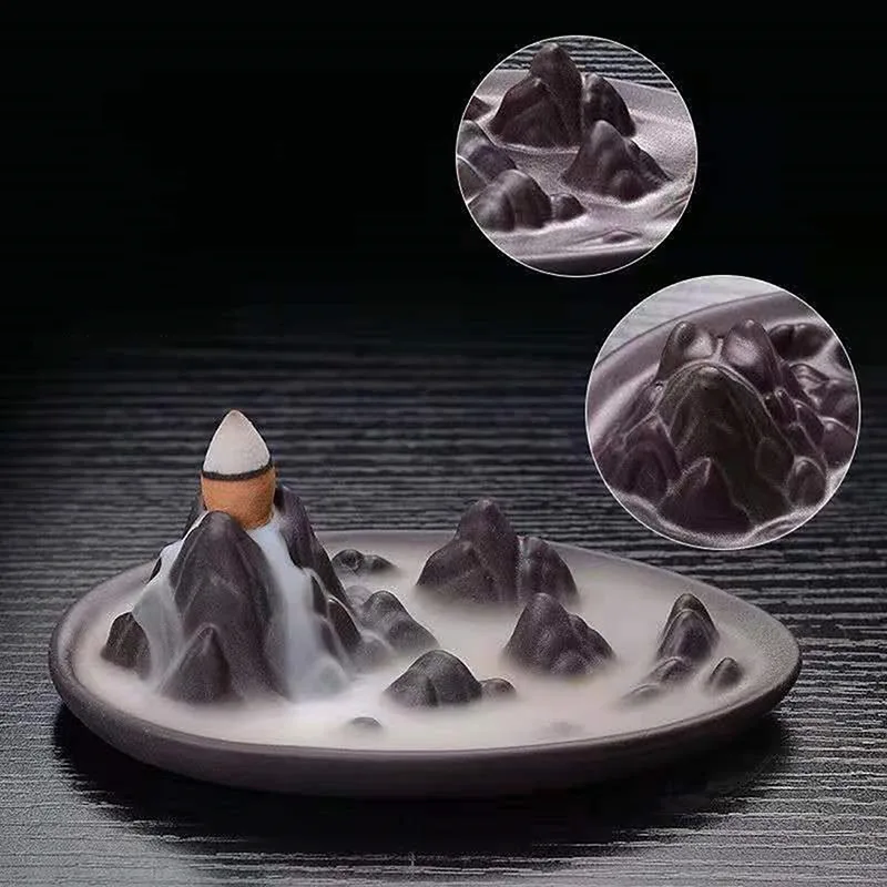 

Creative Home Decor Backflow Stick Incense Burner Ceramic Censer Home Decoration Use In Home Teahouse