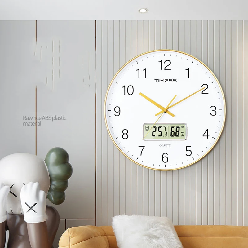 

Скандинавские деревенские винтажные классические настенные часы с датой цифровые уникальные современные дизайнерские настенные часы в ми...