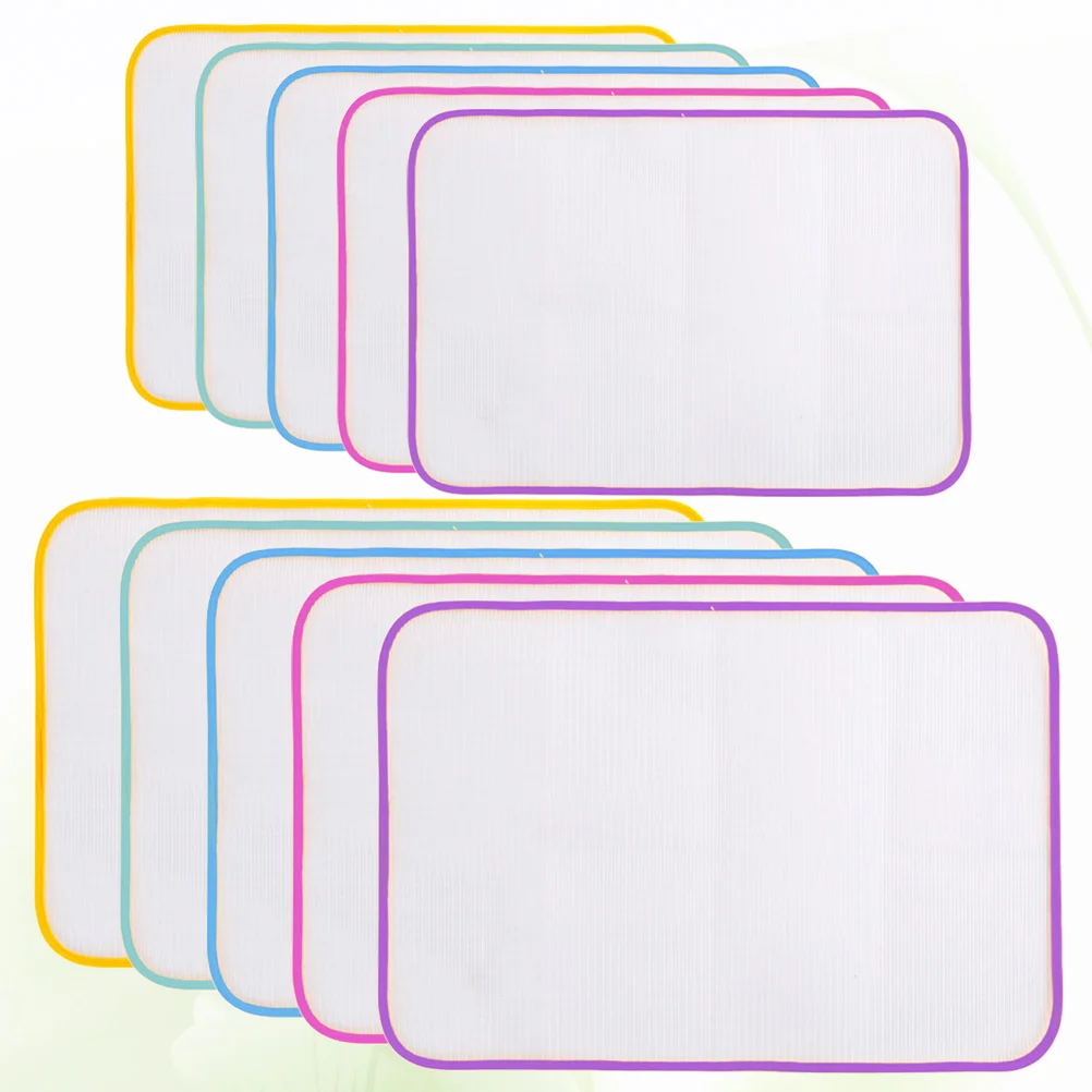 

10pcs Ironing Cloth Heat Resistant Steam Iron Ironing Board Anti-scald Ironing Clothes Pad for Home (Random Color, 35x50cm,