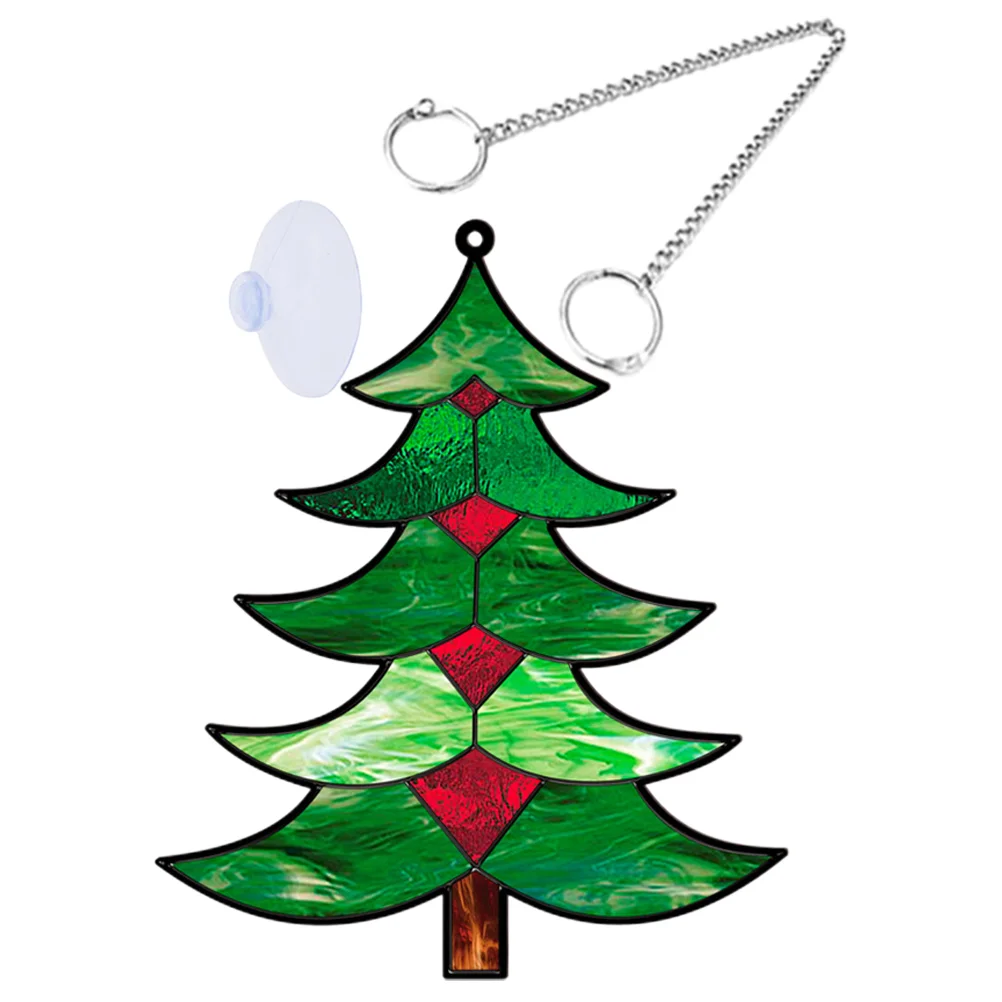 

Christmas Tree Hanging Outdoor Decorations Ornament Window Pendant Novel Pendants Acrylic Party Ornaments
