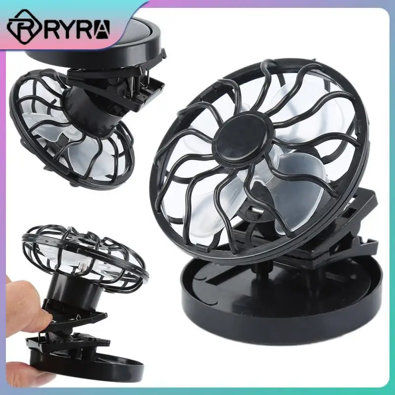 

Solar Rechargeable Cooling Fans Portable Air Conditioning Free Of Pollution Cooling Clip-on Cooler Energy-saving Cell Fan Round
