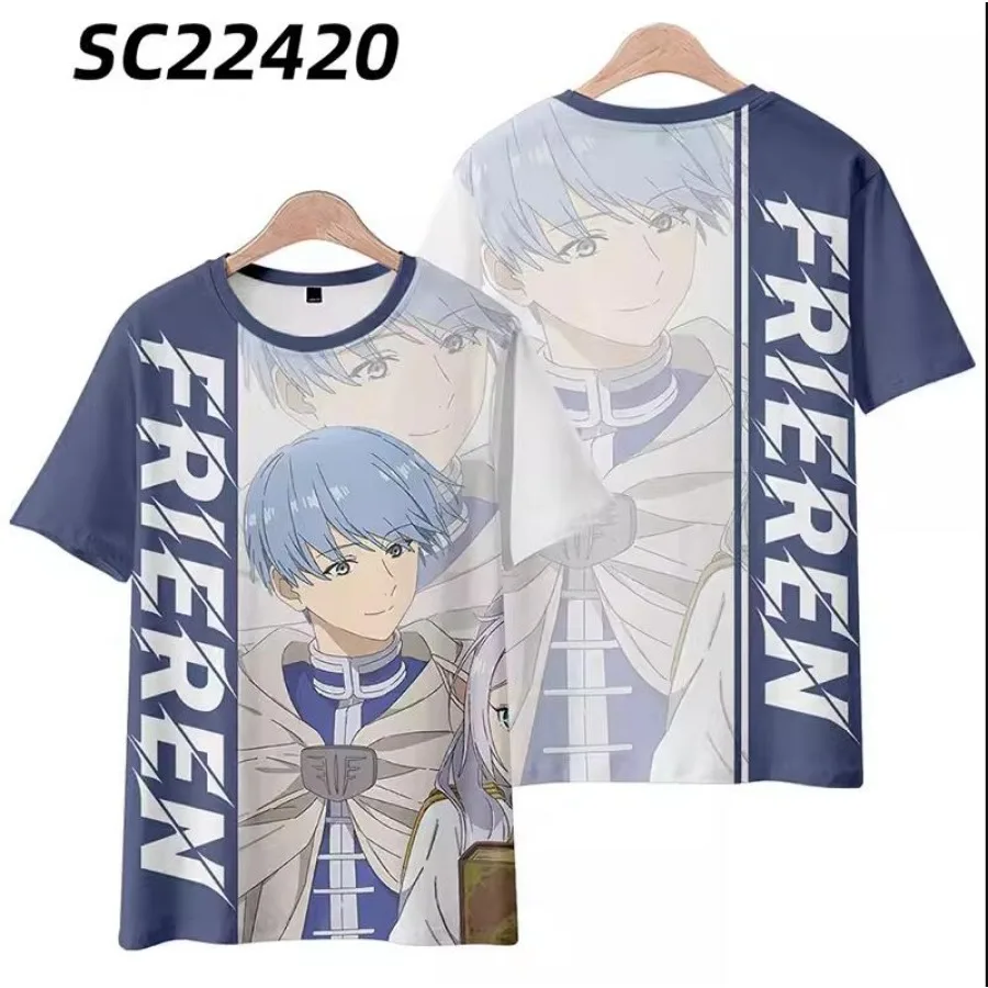 Летняя футболка с 3D принтом в стиле аниме Frieren: Beyond Journey's End женская и мужская