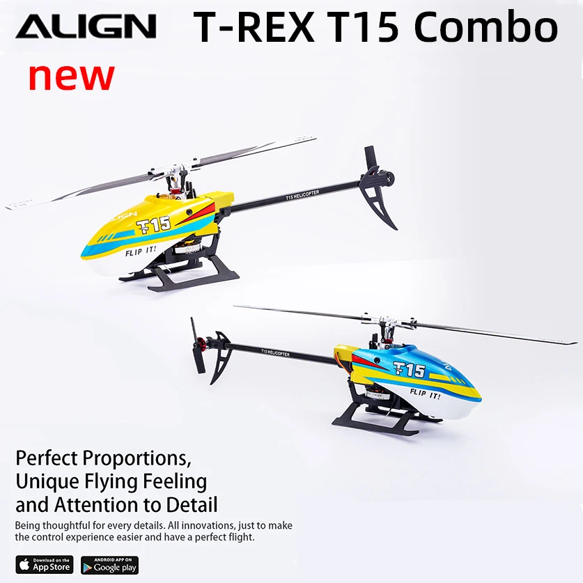 

ALIGN T-REX RH15E21XW T15 Combo Gyro RC 6CH 3D RC Helicopter Brushless Direct Drive