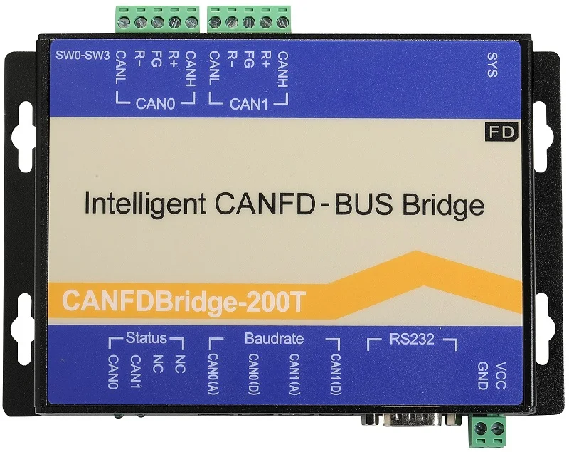 

Canfdbridge-200t высокоскоростной Интеллектуальный мост Canfd (шлюз/ретранслятор)