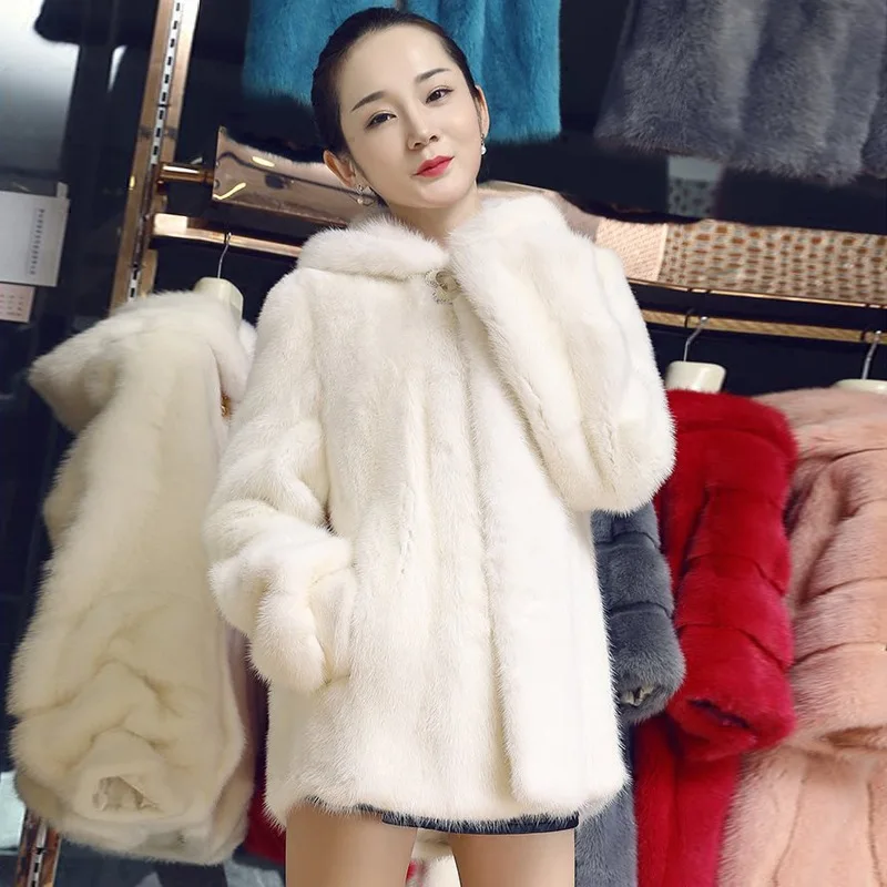 Genuine Coats Winter Women's Cold Coat Fur Thick Winter Office Lady Other Fur Yes Real Fur Overcoat