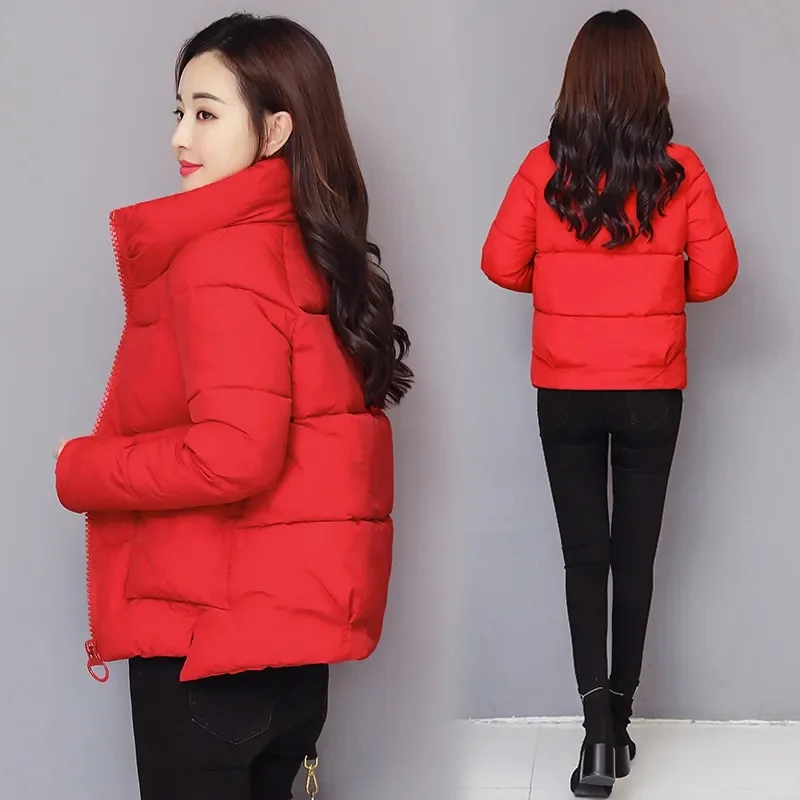 Winter Jacket Parkas 2022 New Women Bread Coat Korean Loose Thick Female Cotton PadWintded Parka Outerwear Casual Student Jacket