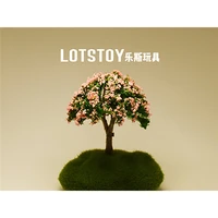 botanical landscape simulation miniature model cherry blossom moss stone model mini scene ornament gashapon toy