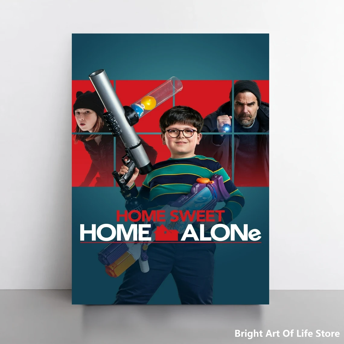 

Home Sweet Home Alone (2021) Movie Poster Star Art Cover Photo Canvas Print (Unframed)