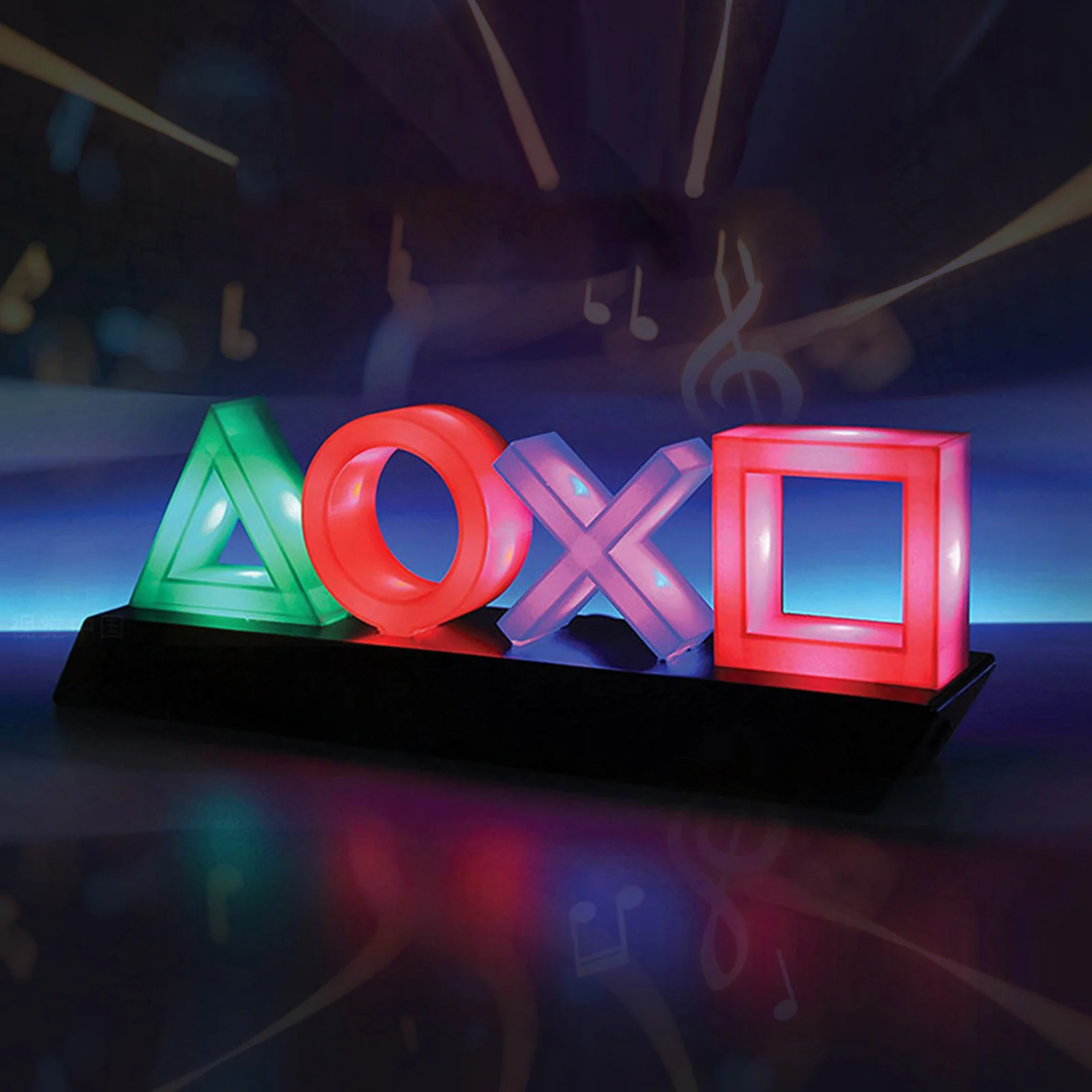 

Gaming Icons Light with 3 Light Modes Music Reactive Game Room Desktop Lighting