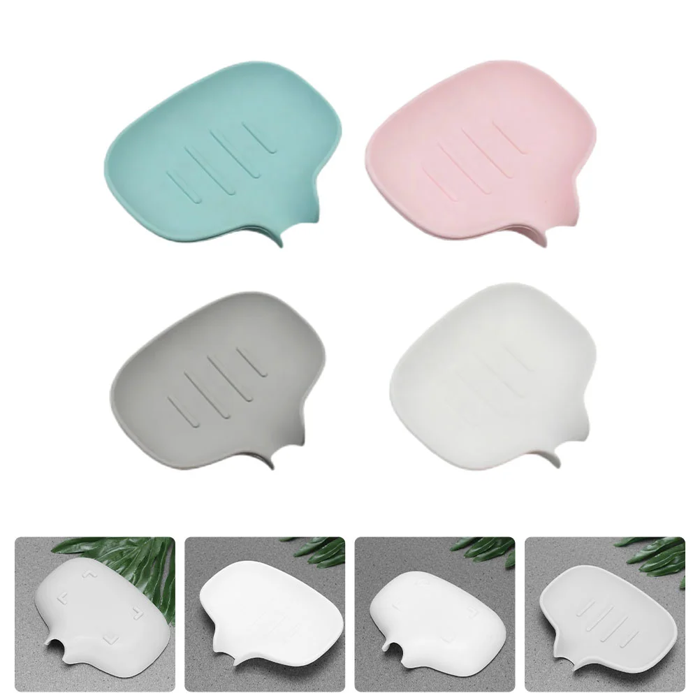 

Soap Dish Holder Tray Bar Drainingbaño Jaboneras Para Sponge Saver Kitchen Silicone Bathroom Case Sink Forplatecontainer