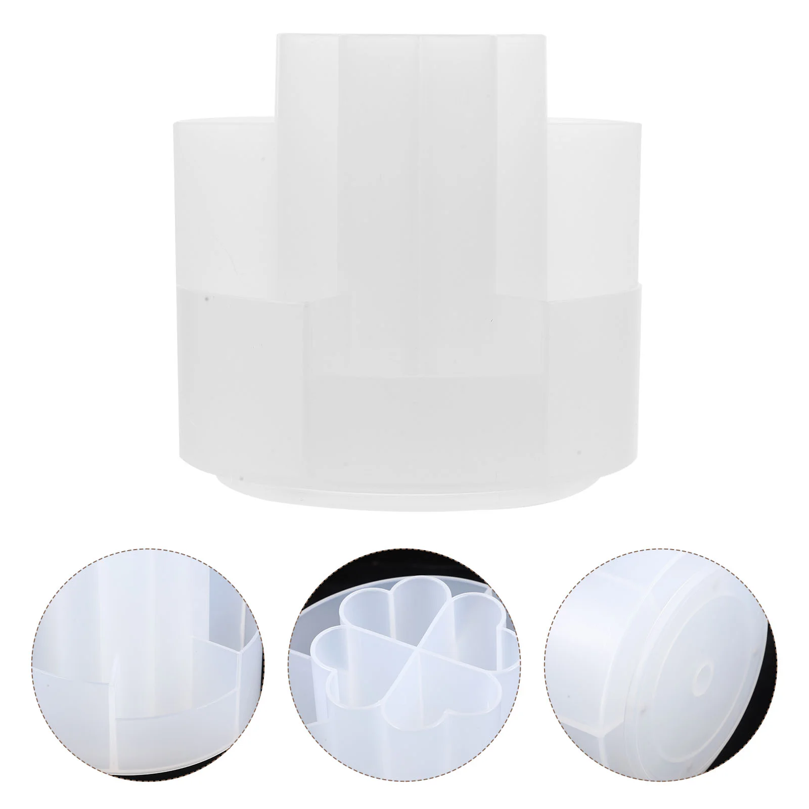 

Cup Cups For Desk Make Brushes Holder Marker Organizer Rotating Makeup Carrier