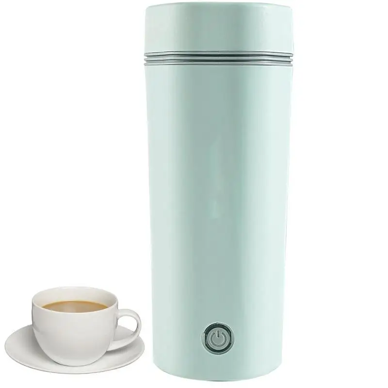 

12V Portable Car Travel Kettle Heating Cup Stainless Steel Water Warmer Bottle Electric Car Kettle Coffee Mug With Strap