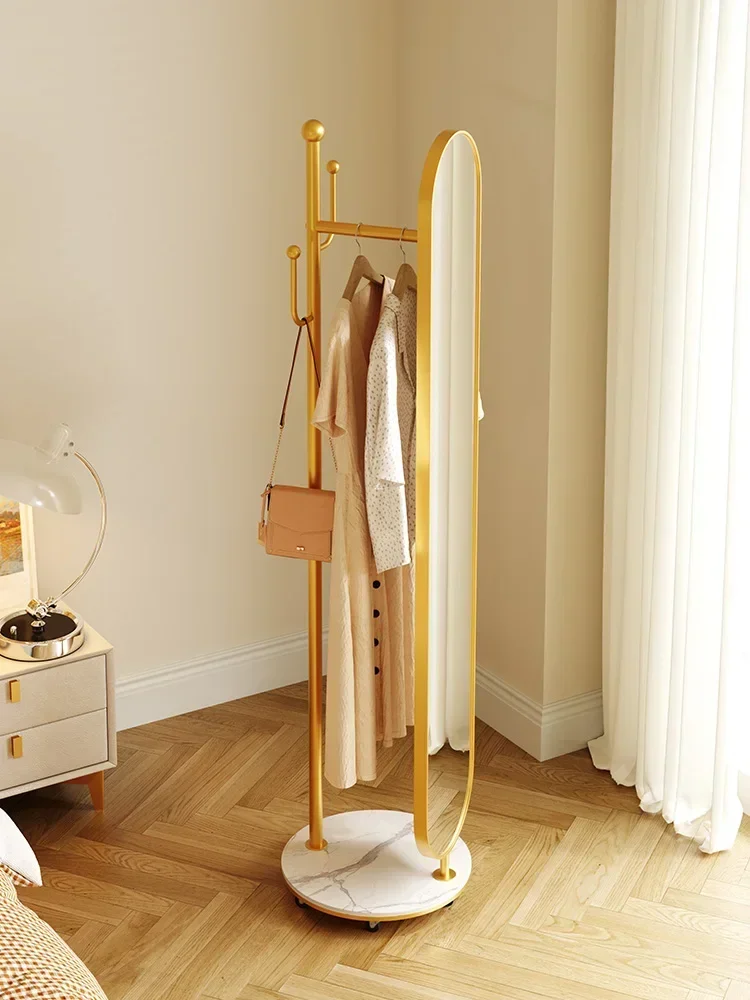 Туалетное зеркало на колесах съемное напольное многофункциональное для вешалки